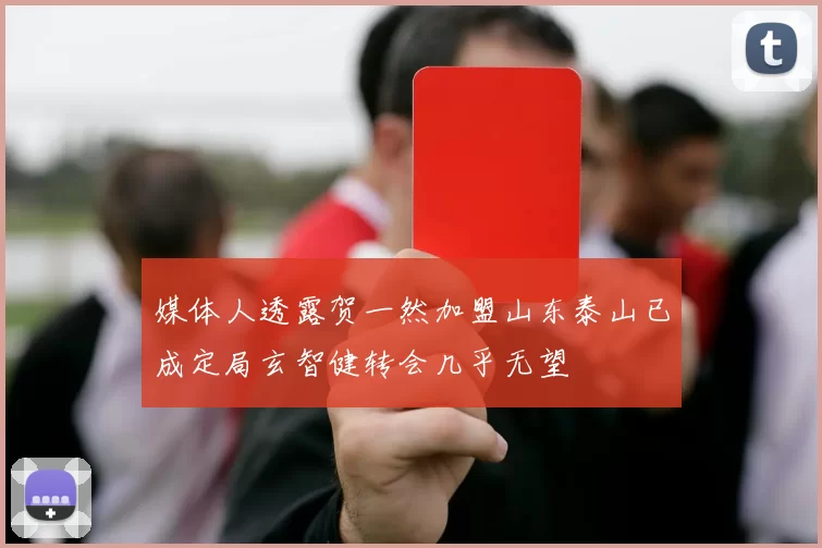 媒体人透露贺一然加盟山东泰山已成定局玄智健转会几乎无望